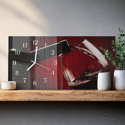 Vodoravni stakleni pravokutni sat Posuda za vino