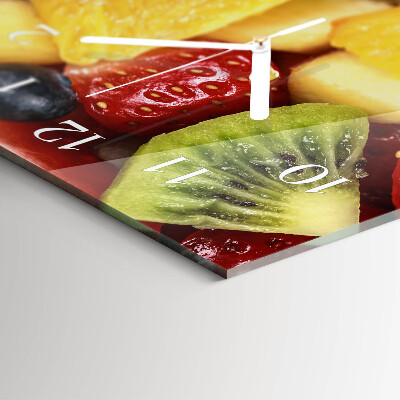 Vodoravni stakleni pravokutni sat Voćna salata