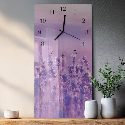 Vertikalni zidni sat Lavanda