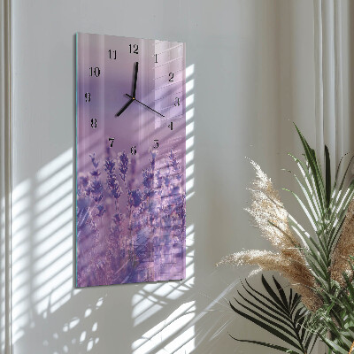 Vertikalni zidni sat Lavanda