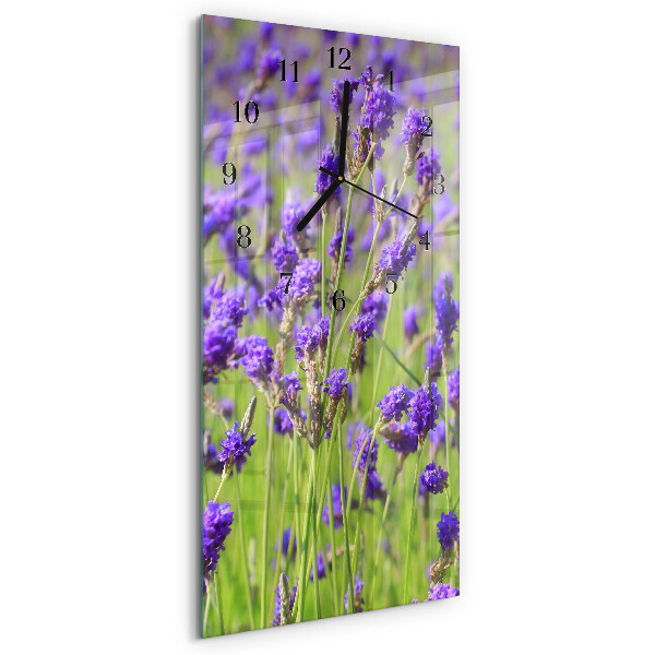 Pravokutni zidni sat Lavanda
