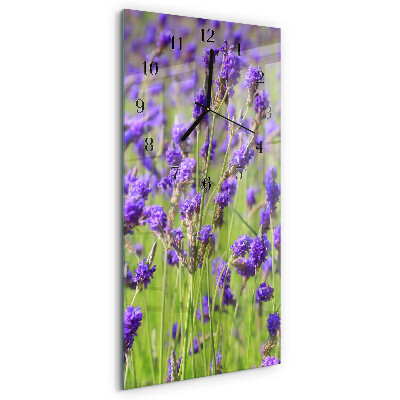 Pravokutni zidni sat Lavanda