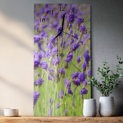 Pravokutni zidni sat Lavanda