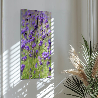 Pravokutni zidni sat Lavanda