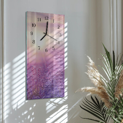 Vertikalni zidni sat Lavanda