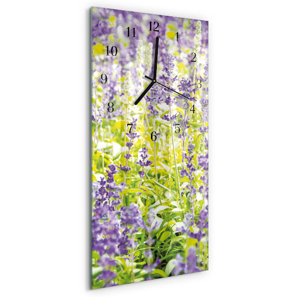 Vertikalni zidni sat Lavanda