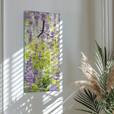 Vertikalni zidni sat Lavanda