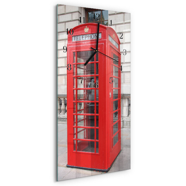Pravokutni zidni sat Javni telefon