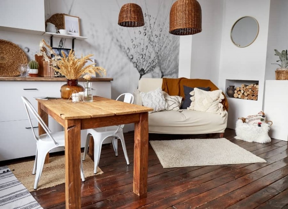 boho dnevni boravak